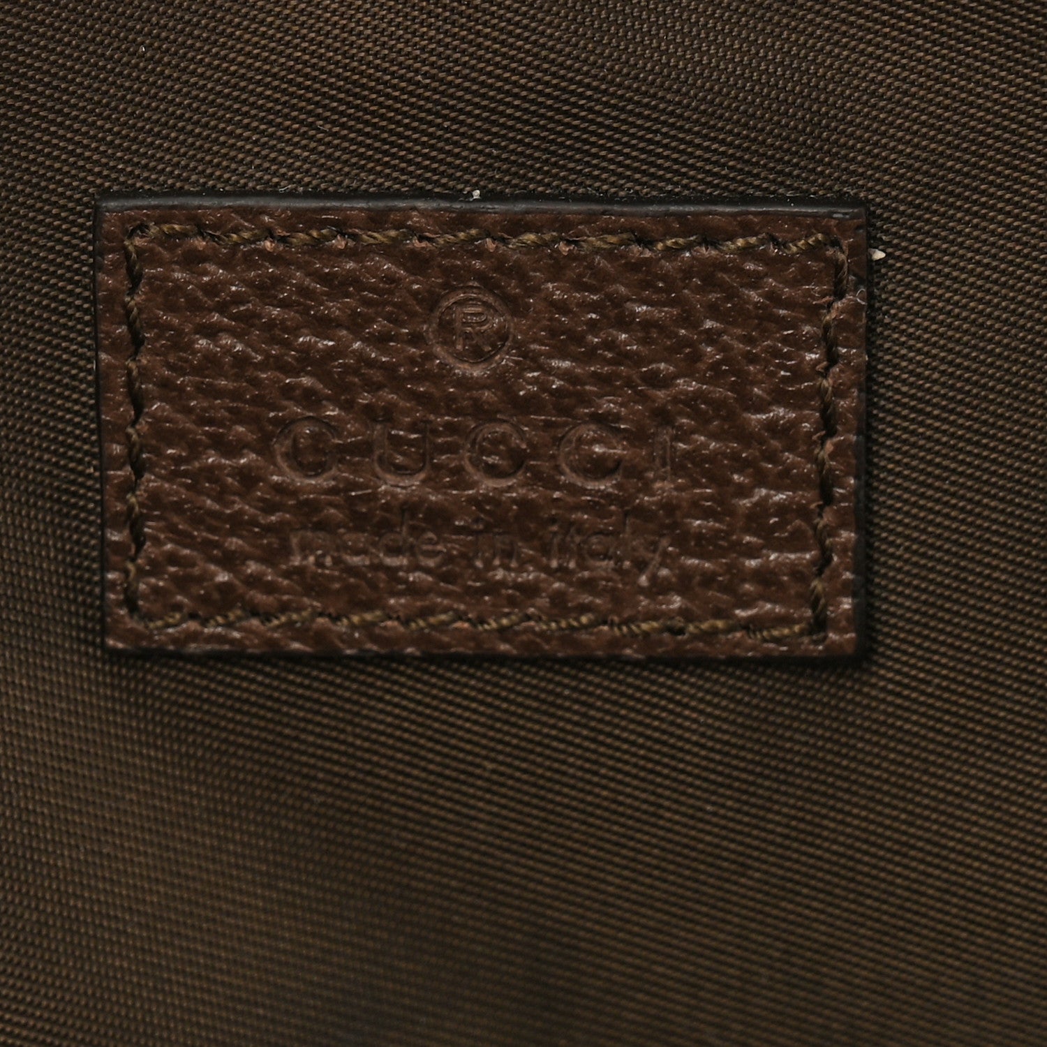 Gucci GG Supreme Monogram Textured Calfskin Web Large Ophidia Cosmetic Case Beige Ebony New Acero 6 of 7