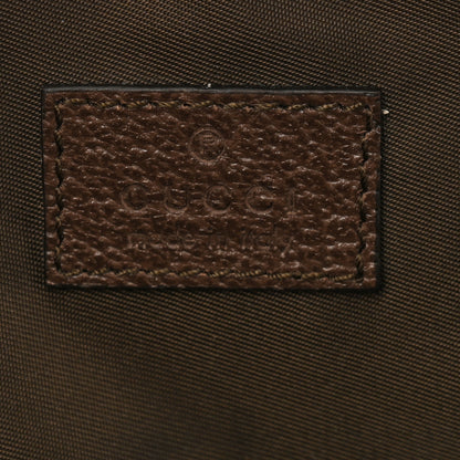 Gucci GG Supreme Monogram Textured Calfskin Web Large Ophidia Cosmetic Case Beige Ebony New Acero 6 of 7