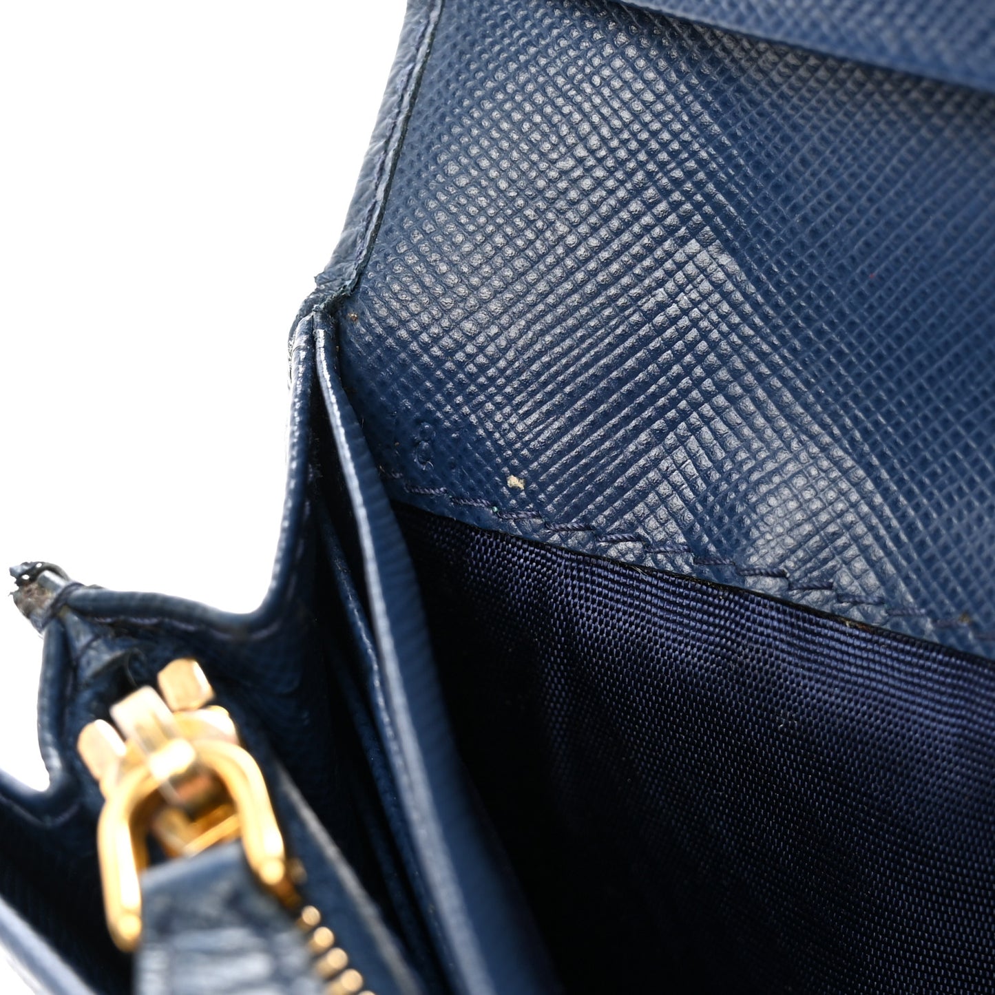 Saffiano Metal Continental Flap Wallet Bleuette