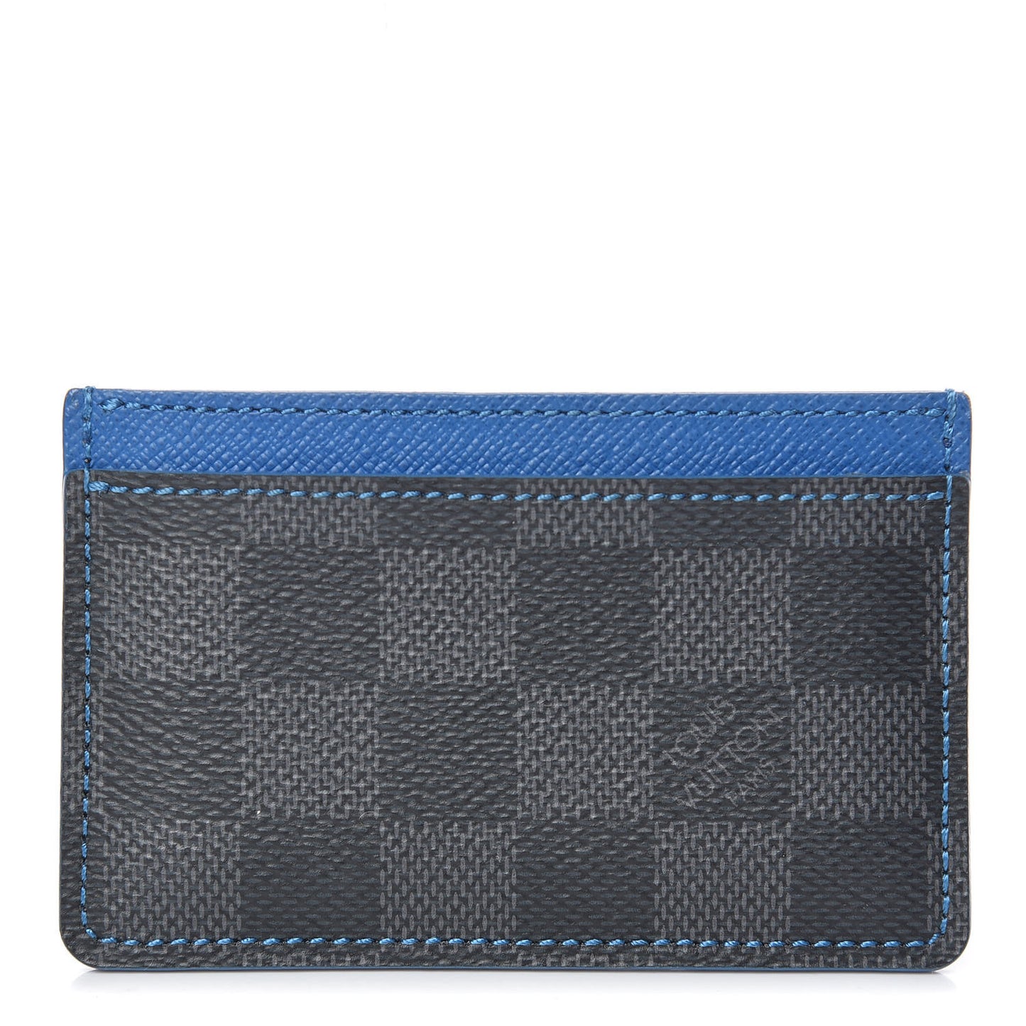 Damier Graphite Card Holder Blue