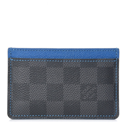 Louis Vuitton Damier Graphite Card Holder Blue 1 of 7