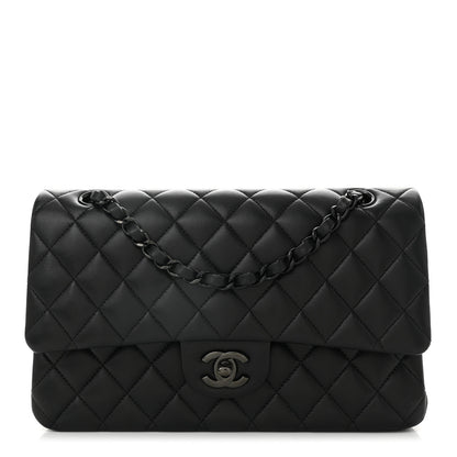Chanel Lambskin Quilted Medium Double Flap So Black 1 of 11