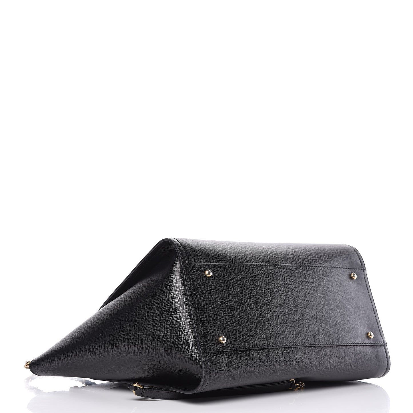 Caviar Medium Studded Deauville Tote Black