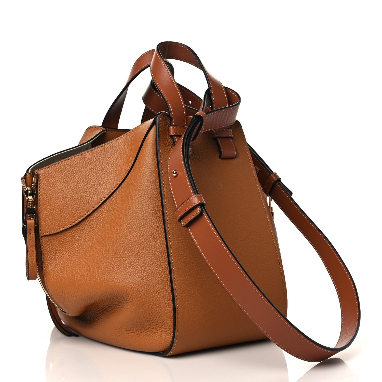 Loewe Grained Calfskin Small Hammock Shoulder Bag Tan 3 of 6