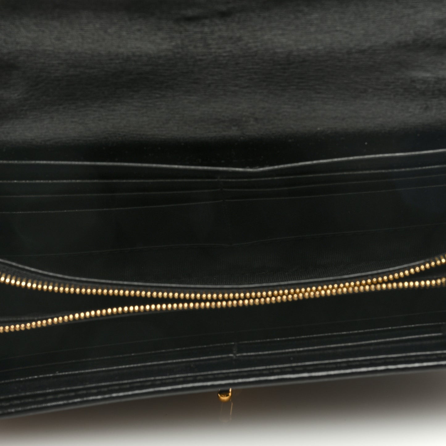 Calfskin Jackie 1961 Chain Wallet Black