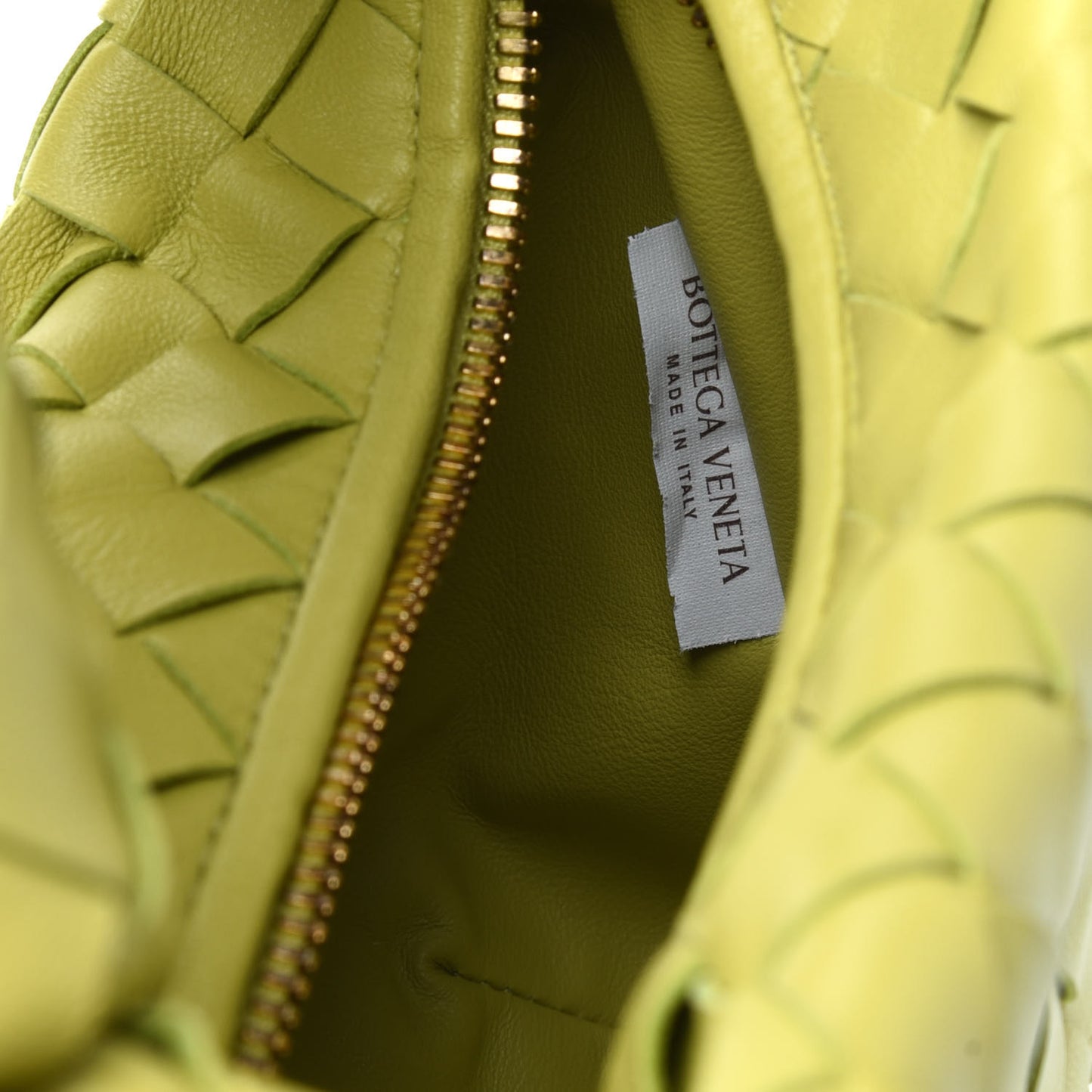 Nappa Intrecciato Mini Jodie Kiwi