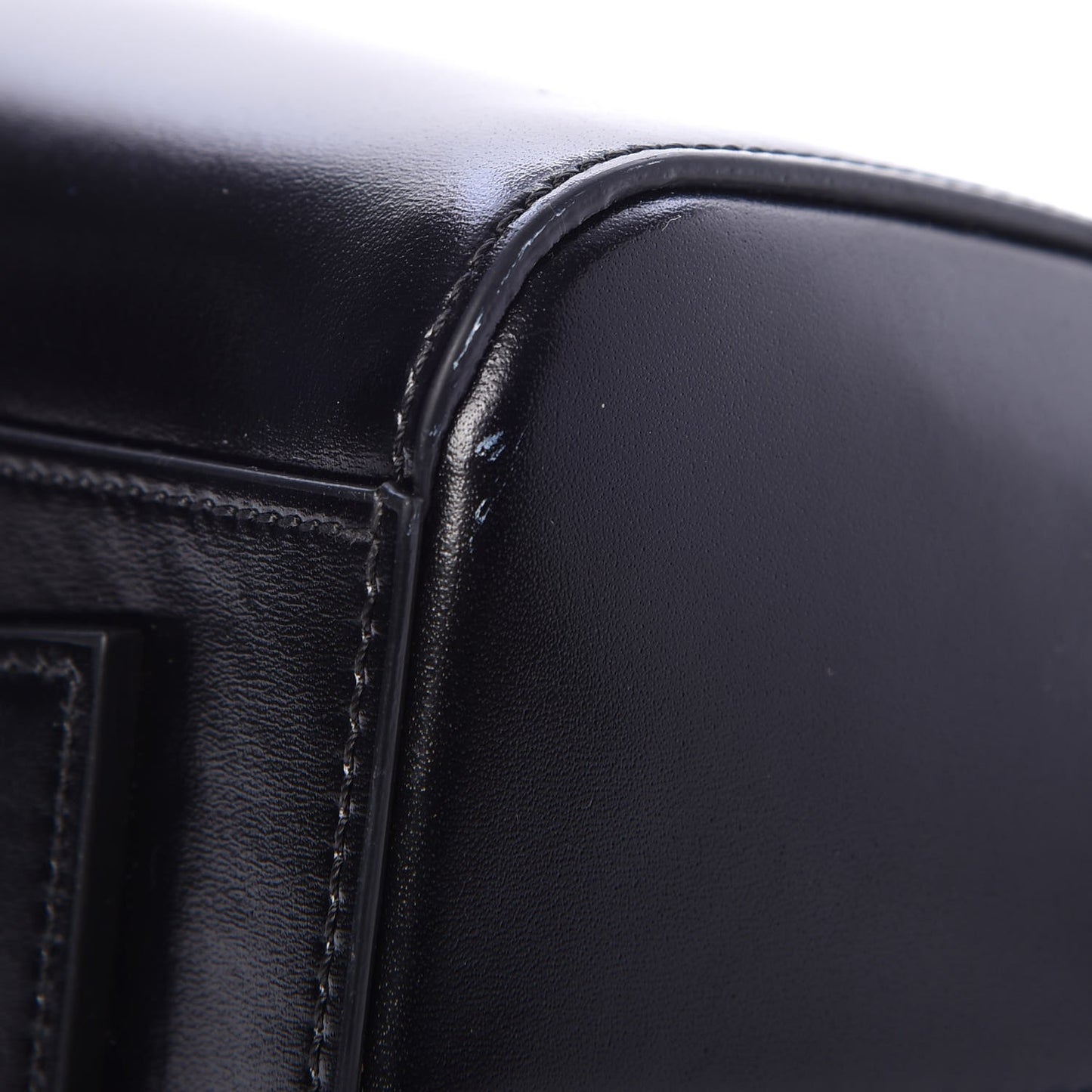Shiny Lord Calfskin Small Antigona Black