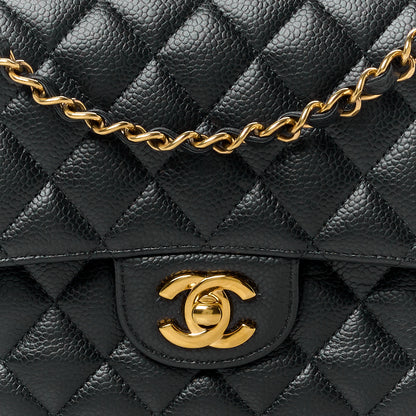 Chanel Caviar Quilted Medium Double Flap Black 9 of 11