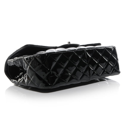 Chanel Patent Jumbo Double Flap Black 4 of 9