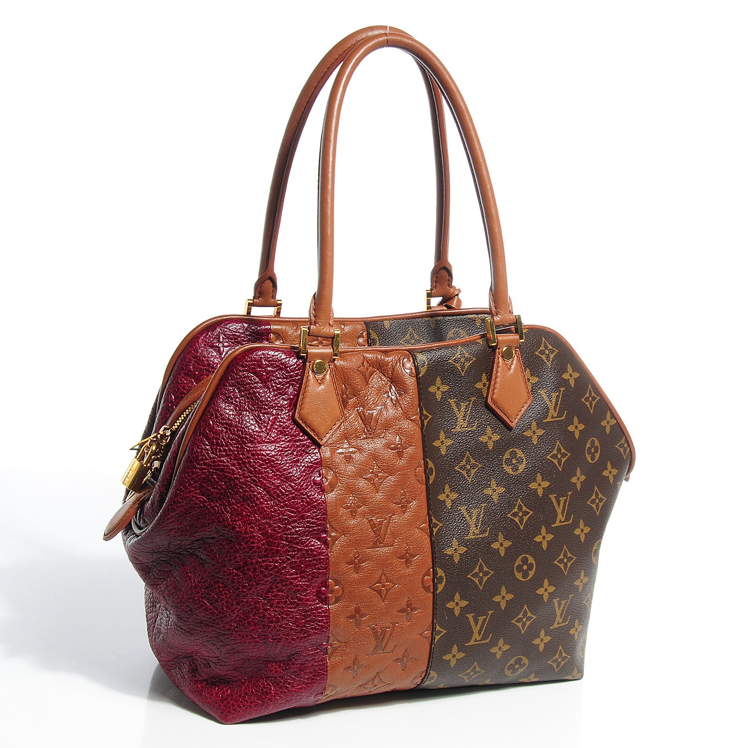 Louis Vuitton Monogram Stripes Medium Bag Bordeaux 3 of 8