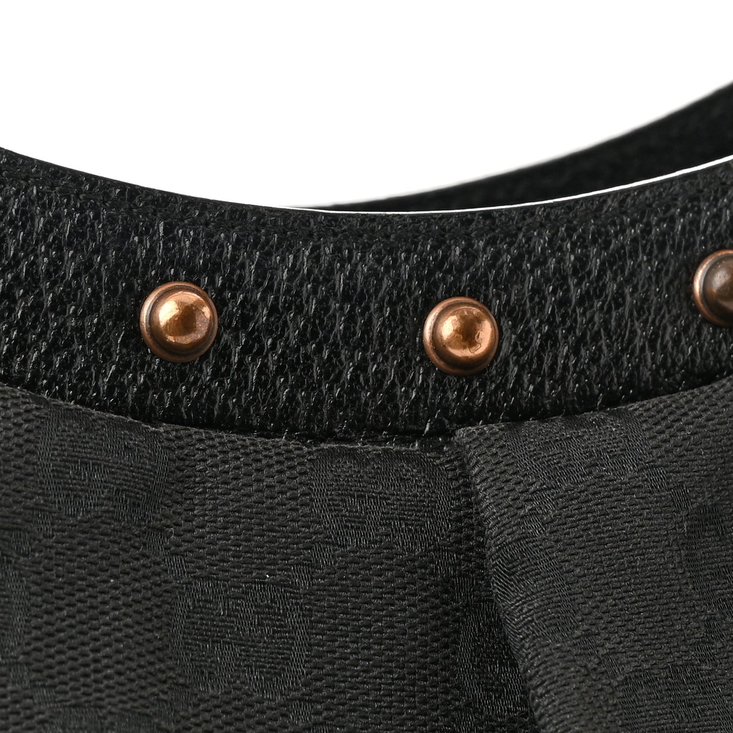 Monogram Bamboo Top Handle Shoulder Bag Black