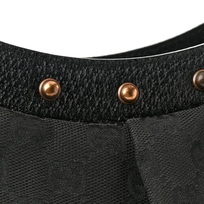 Gucci Monogram Bamboo Top Handle Shoulder Bag Black 11 of 13