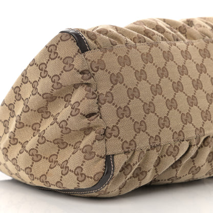 Gucci Monogram Large D Gold Hobo Dark Brown 9 of 11