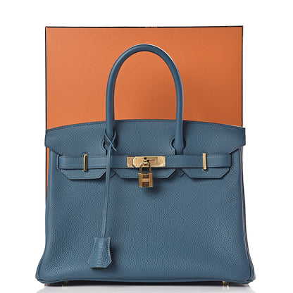 Hermes Togo Birkin 30 Cobalt 12 of 12