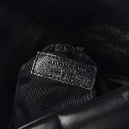 Saint Laurent Lambskin Quilted Small Loulou Puffer Monogram Chain Satchel Black 7 of 10