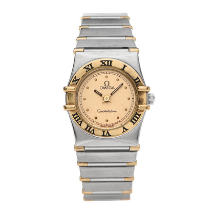 Omega Stainless Steel 18K Yellow Gold 22mm Constellation Quartz Watch Champagne 795.1080 1 of 4