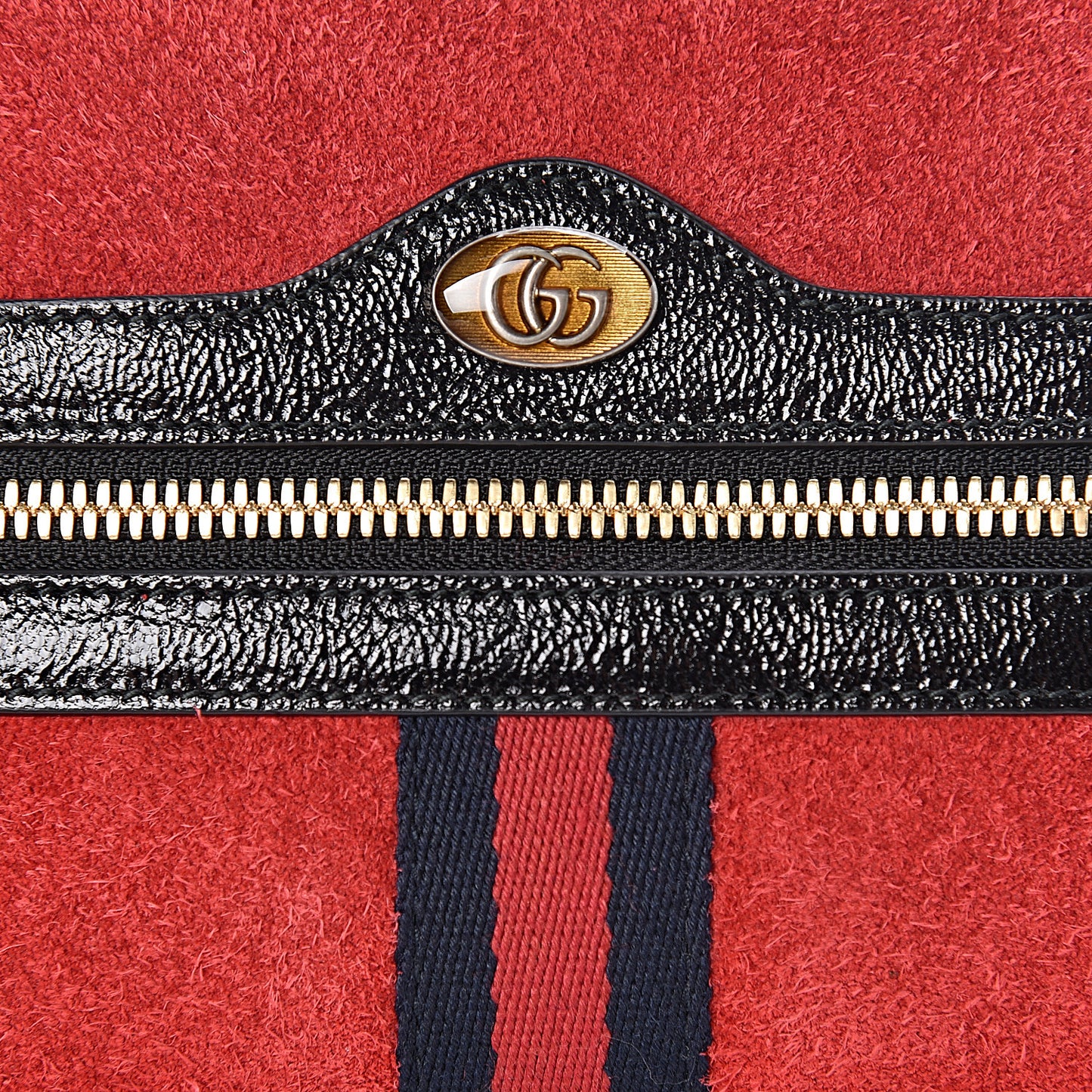 Suede Small Ophidia Belt Bag 85 34 Hibiscus Red