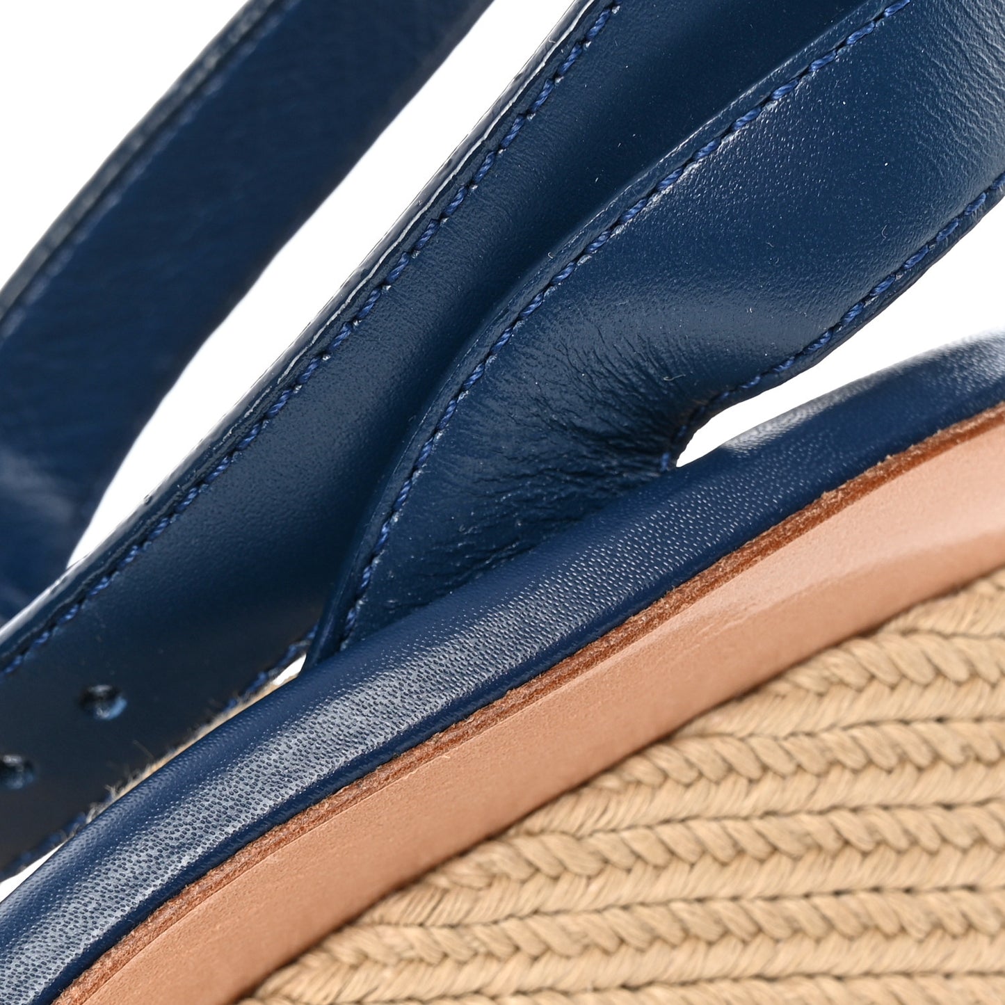 Monogram Denim Maia Wedge Sandal 36.5