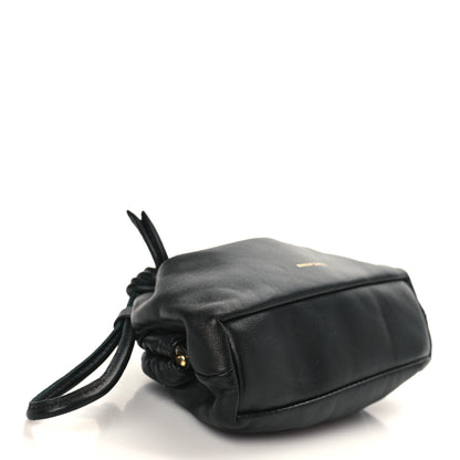 Mansur Gavriel Lambskin Mini Cloud Wristlet Black Flamma 4 of 6