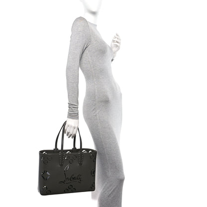 Christian Louboutin Calfskin Loubinthesky Perforated Small Cabata Tote Rocket 2 of 10