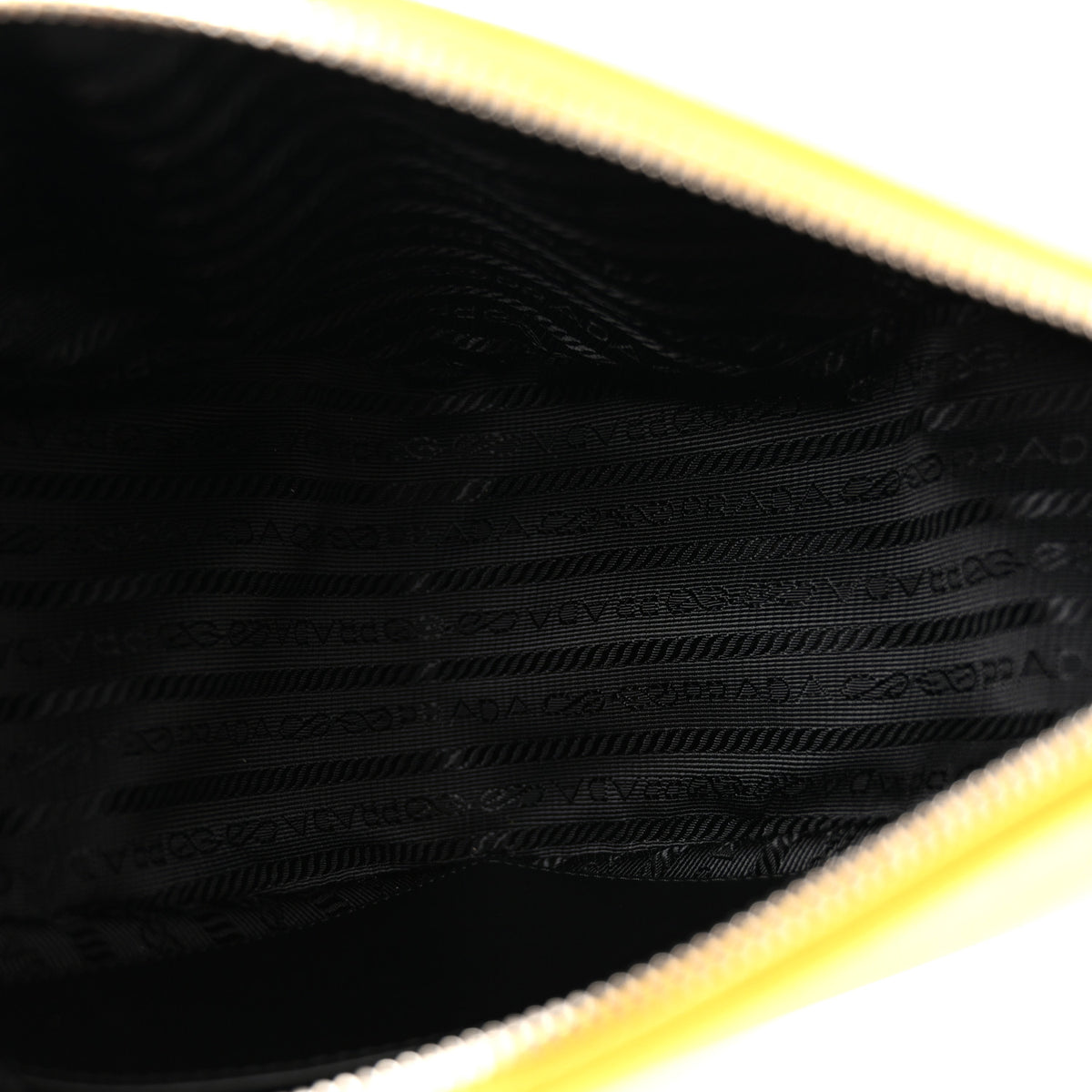 Prada Saffiano Cuir Logo Embossed Triangle Shoulder Bag Sole 8 of 19