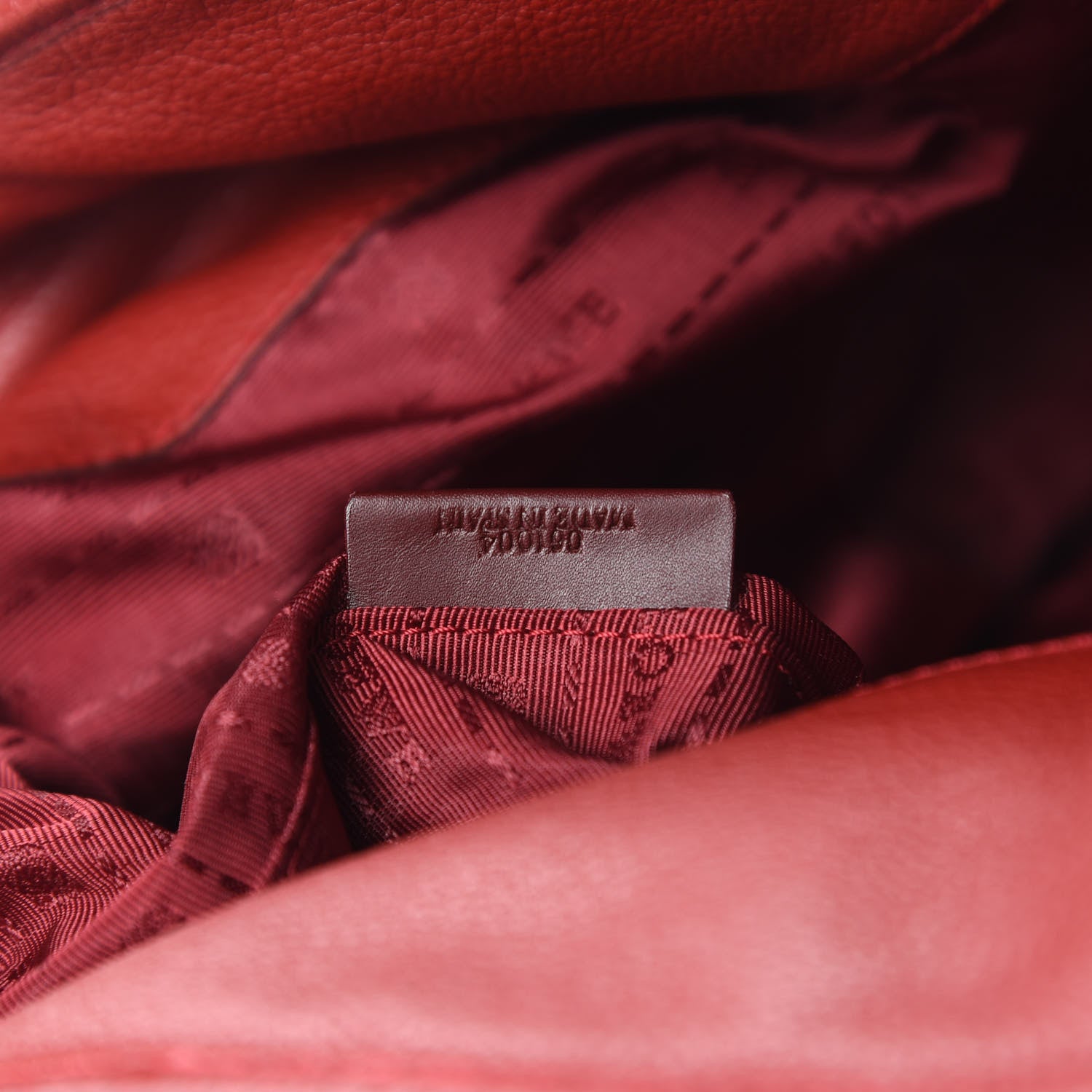 Loewe Calfskin Logo Shoulder Bag Red 7 of 10