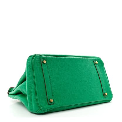 Hermes Taurillon Clemence Birkin 35 Menthe 4 of 12