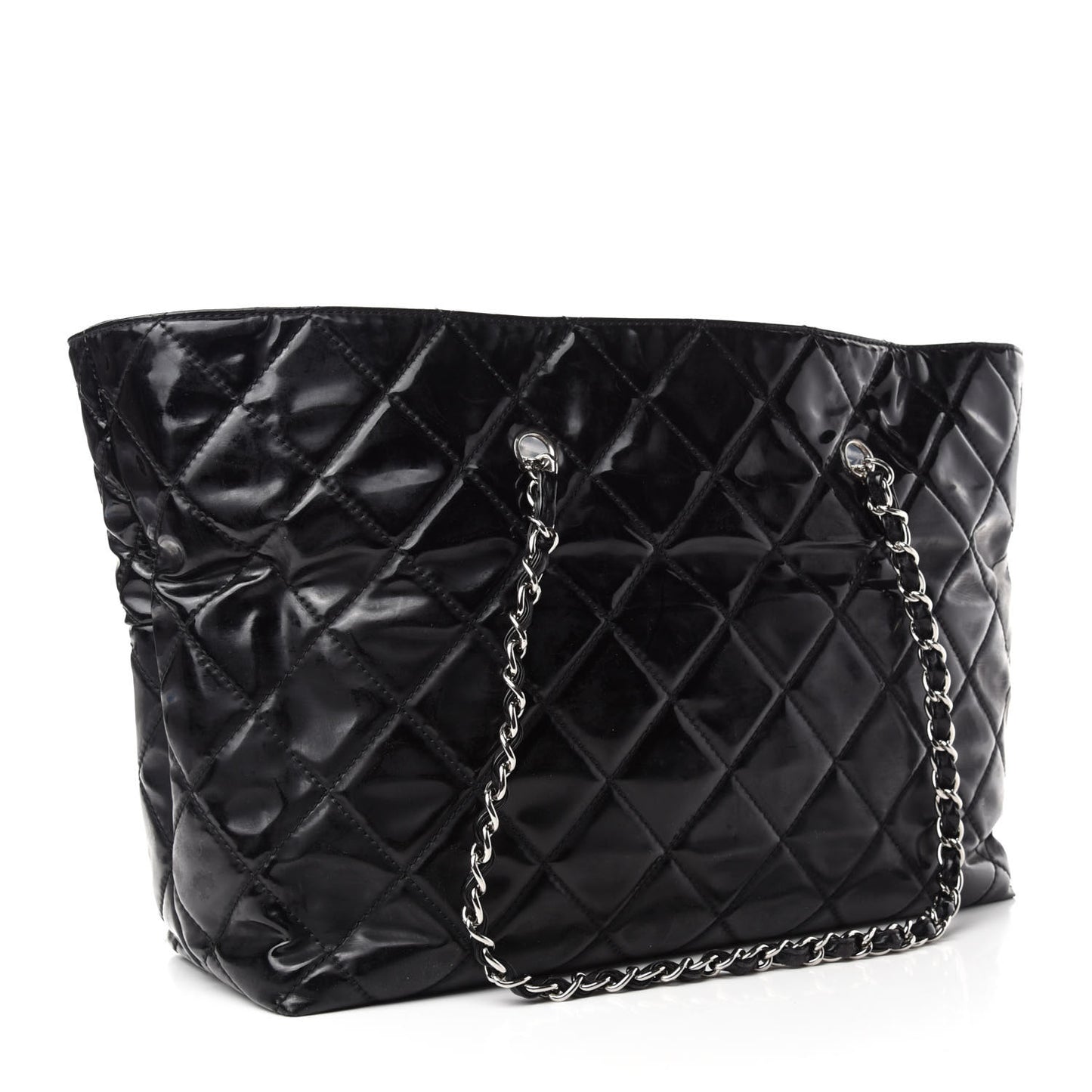 Vinyl Quilted Large In The Business Tote Black