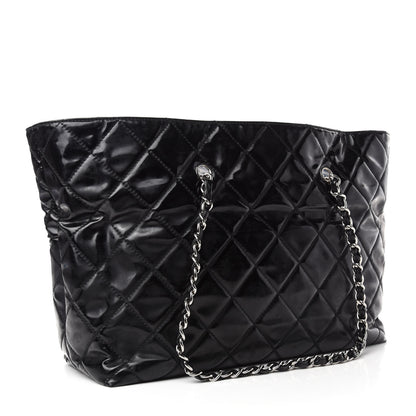 Chanel Vinyl Quilted Large In The Business Tote Black 3 of 11