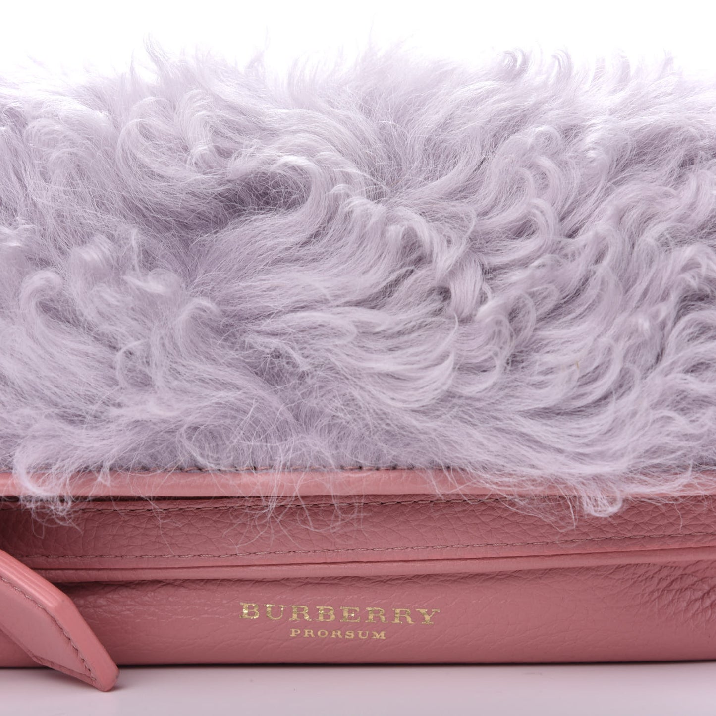 Shearling Prorsum Crossbody Bag Pale Rose