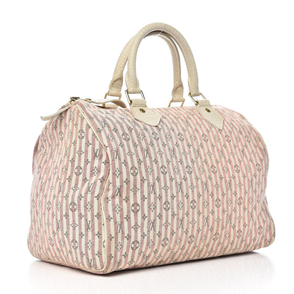 Louis Vuitton Mini Lin Croisette Speedy 30 Rouge 3 of 18