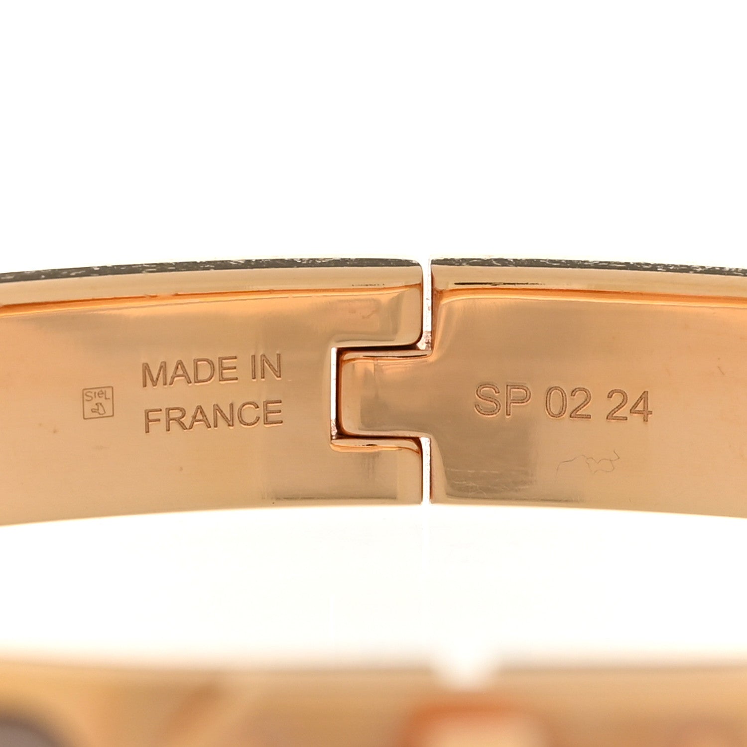 Hermes Enamel Mini Clic Kelly Bracelet PM Marron Glace 4 of 6