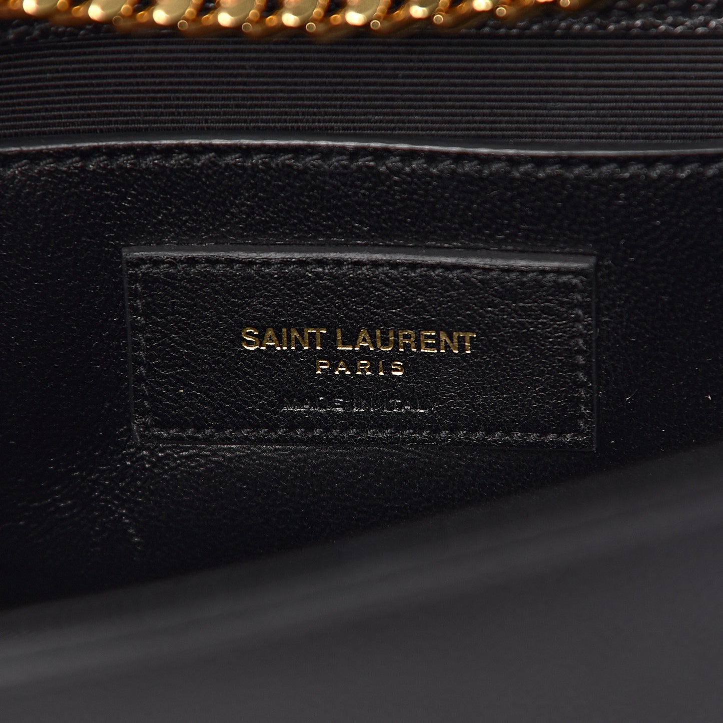 Grain De Poudre Medium Classic Monogram Kate Satchel Black
