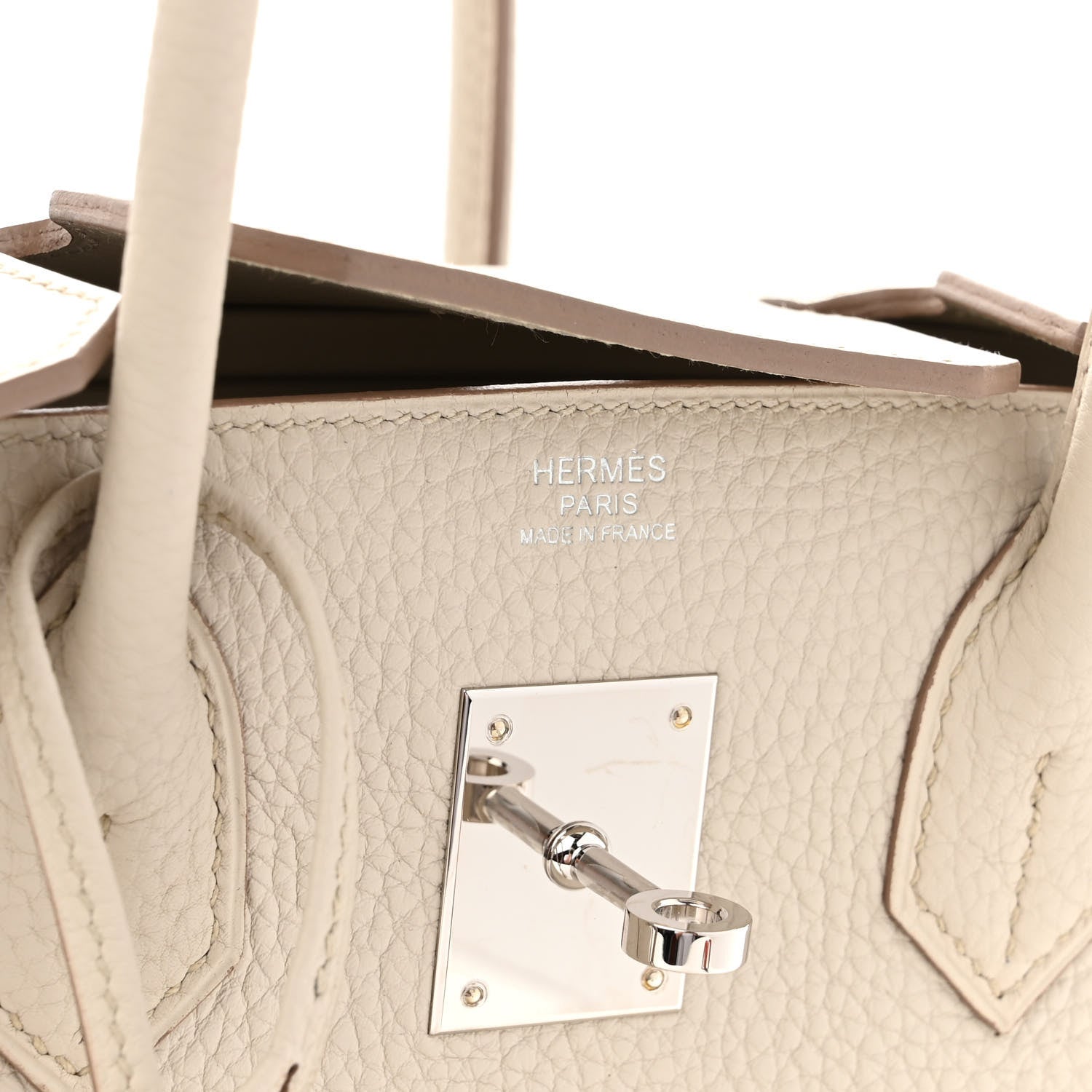 Hermes Togo Swift Canvas 3 in 1 Birkin 30 Craie 10 of 16