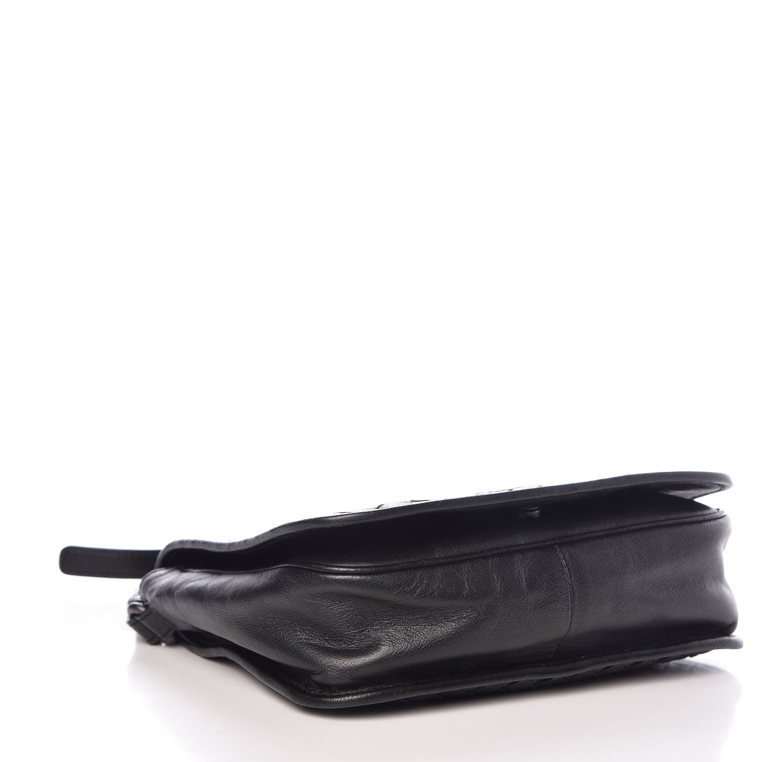 Bottega Veneta Nappa Intrecciato Messenger Bag Black 4 of 7