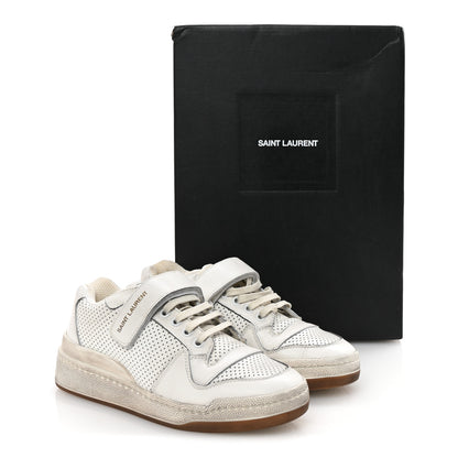 Saint Laurent Calfskin Perforated Womens SL24 Sneakers 36 White 10 of 10