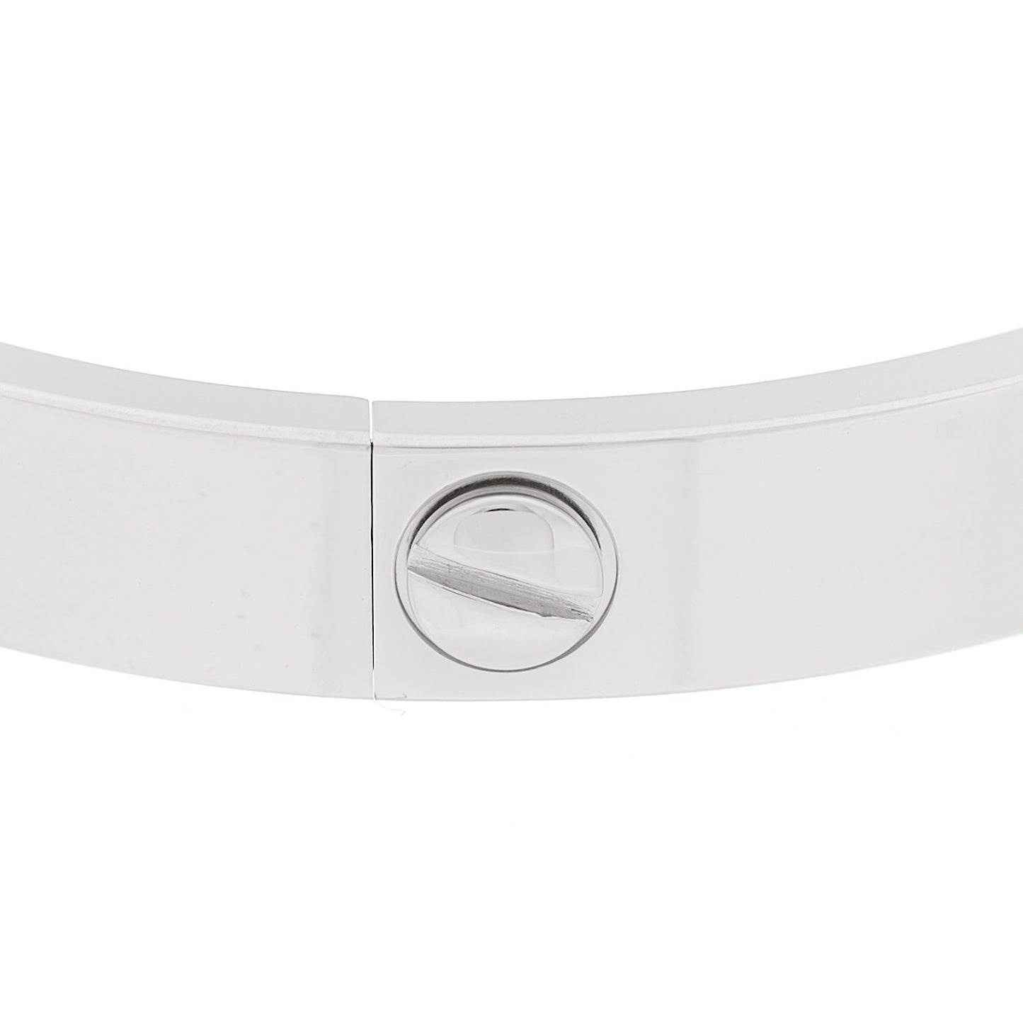 18K White Gold 4 Diamond LOVE Bracelet 16