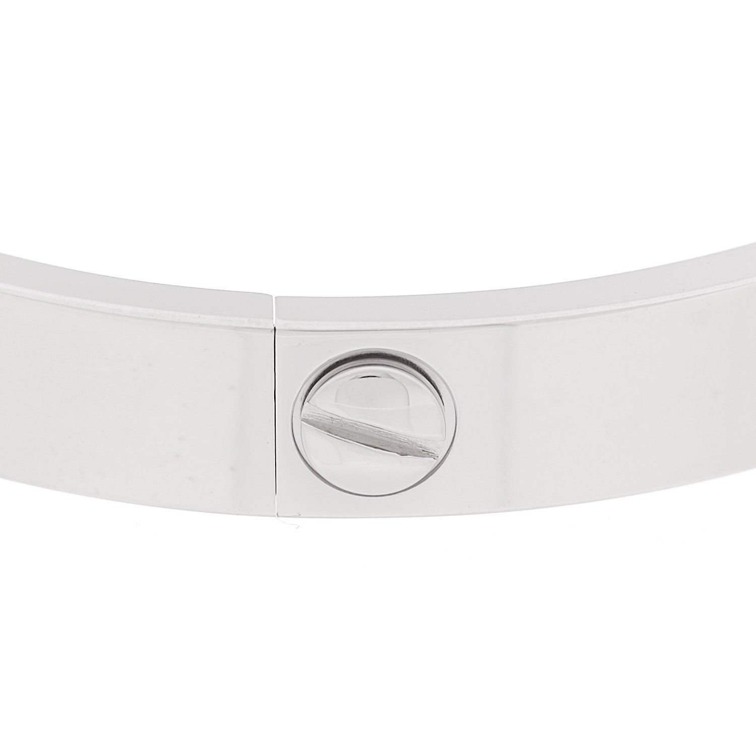 Cartier 18K White Gold 4 Diamond LOVE Bracelet 16 6 of 9