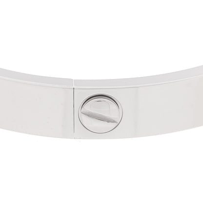 Cartier 18K White Gold 4 Diamond LOVE Bracelet 16 6 of 9