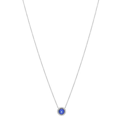 Tiffany Platinum Diamond Tanzanite Soleste Pendant Necklace 1 of 5