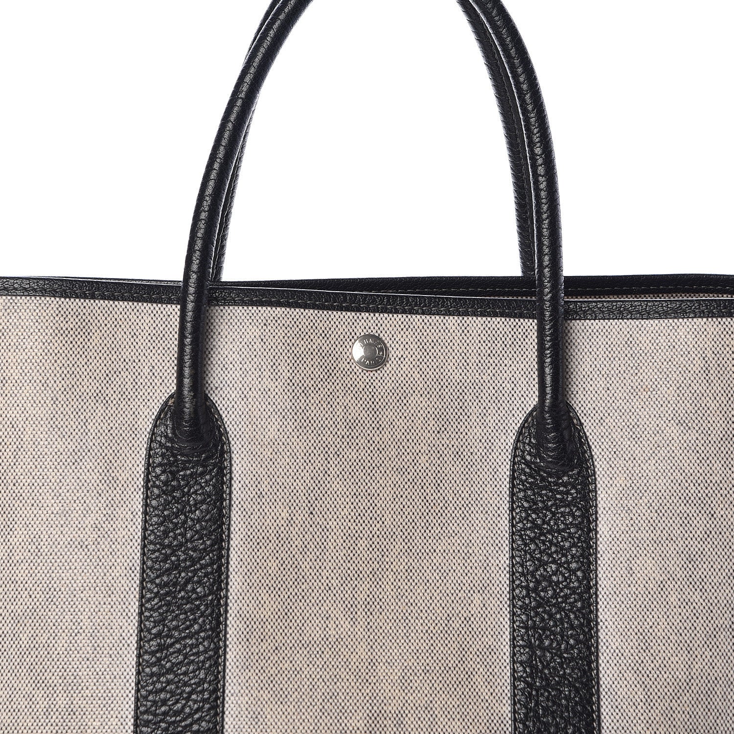 Hermes Buffle Skipper Toile Garden Party 36 MM Tote Black 7 of 14