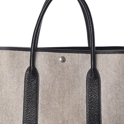 Hermes Buffle Skipper Toile Garden Party 36 MM Tote Black 7 of 14