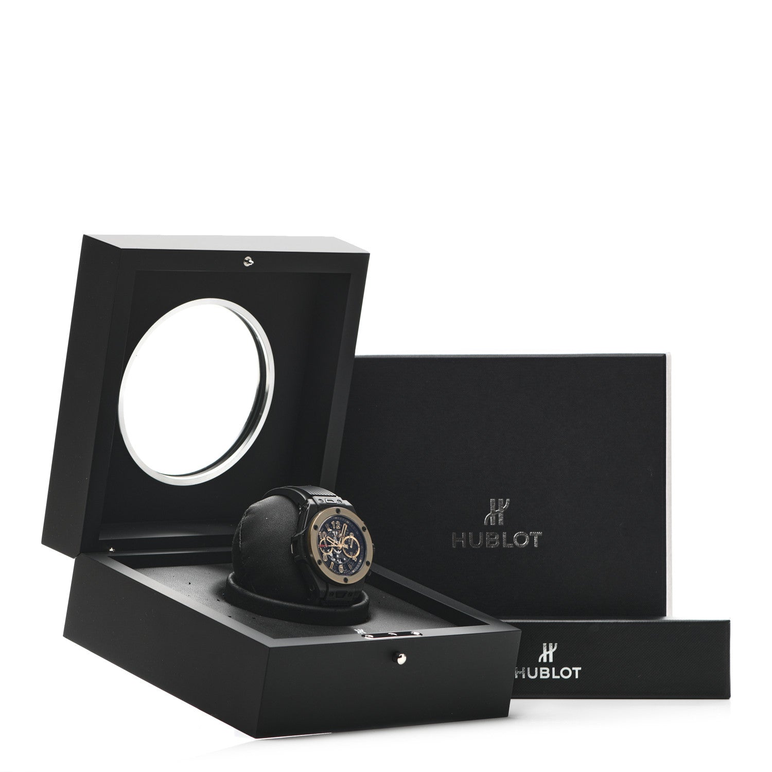 Hublot Ceramic Rubber 45mm Big Bang Unico Magic Gold Automatic Watch Black 411.CM.1138.RX 6 of 6
