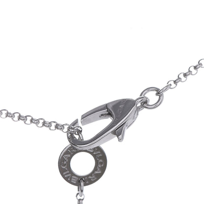Bulgari 18K White Gold Diamond Small B.Zero1 Pave Pendant Necklace 5 of 5