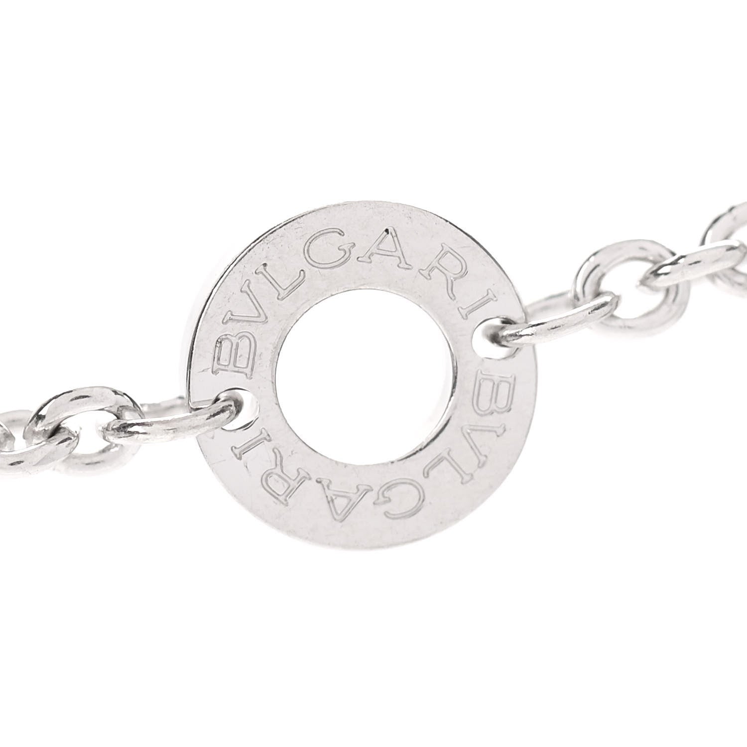 Bulgari Sterling Silver Ceramic Save The Children Pendant Necklace 4 of 9