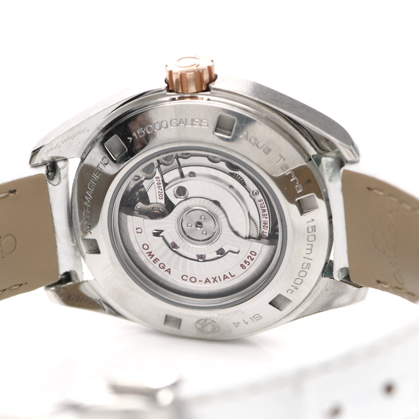 Stainless Steel 18K Sedna Gold Diamond Mother of Pearl 34mm Seamaster Aqua Terra Co-Axial Chronometer Automatic Watch 231.23.34.20.55.001