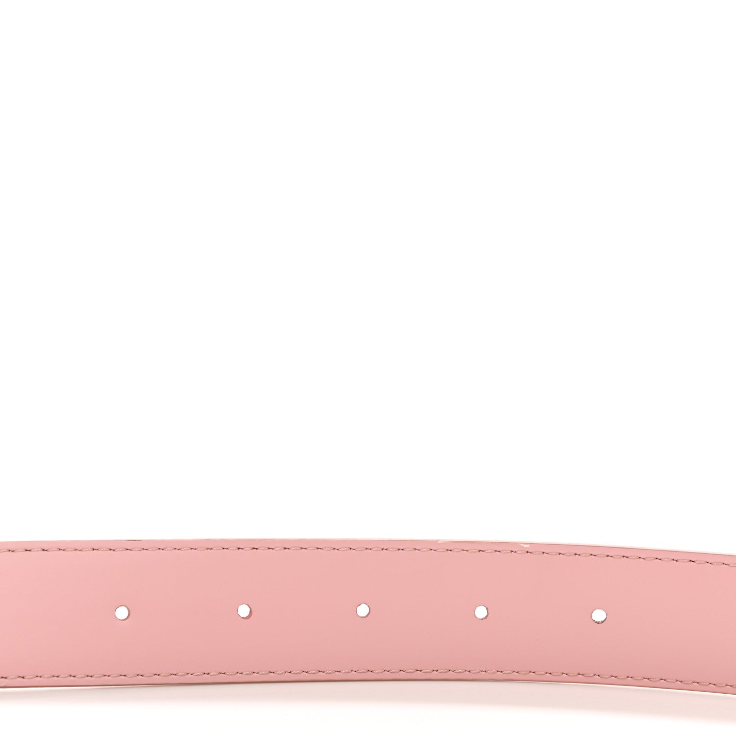 Louis Vuitton Damier Azur LV Initiales 32mm Belt 85 34 Rose Ballerine 3 of 7