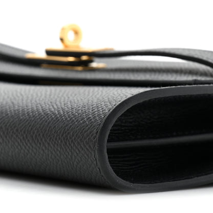 Hermes Epsom Kelly Wallet To Go Black 9 of 11