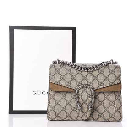 Gucci GG Supreme Monogram Mini Dionysus Shoulder Bag Taupe 9 of 9