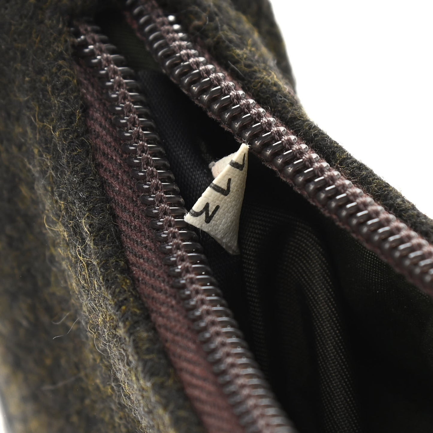 Wool Sport Shoulder Bag Brown